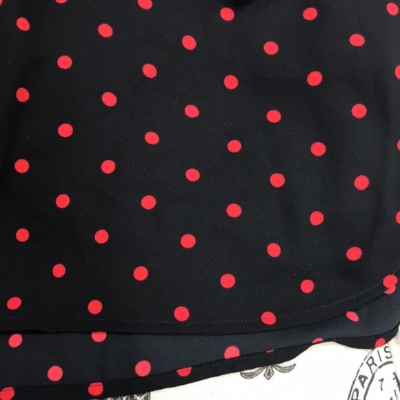 Anne Klein Polka-Dot Collarless Blouse - Picture 4 of 5